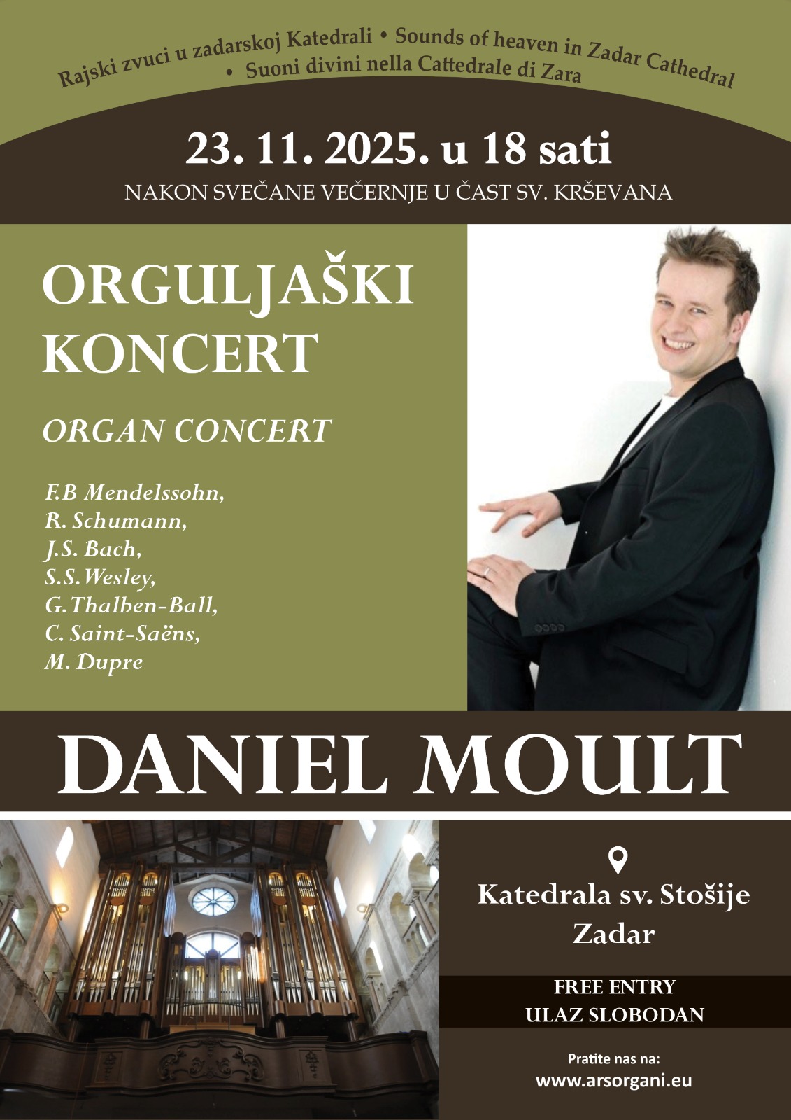 DANIEL MOULT - SOLOIST CONCERT OF ST. KRSEVAN 23.11.2025.