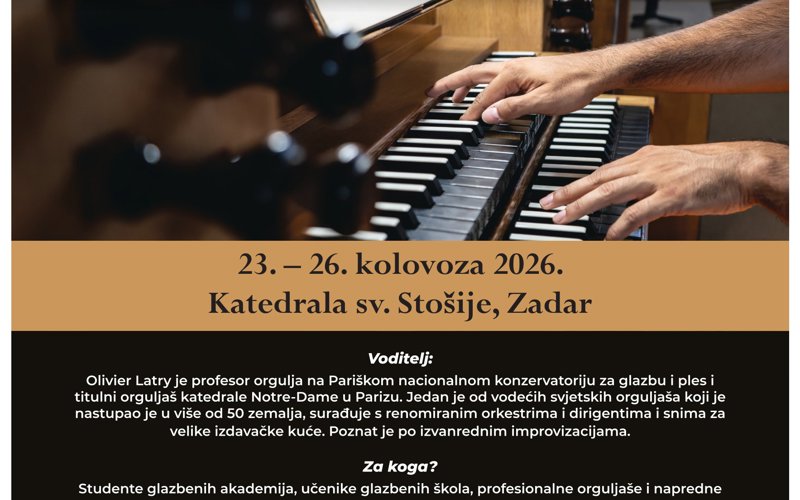 Gallery image for OLIVIER LATRY – MAJSTORSKI TEČAJ U ZADRU