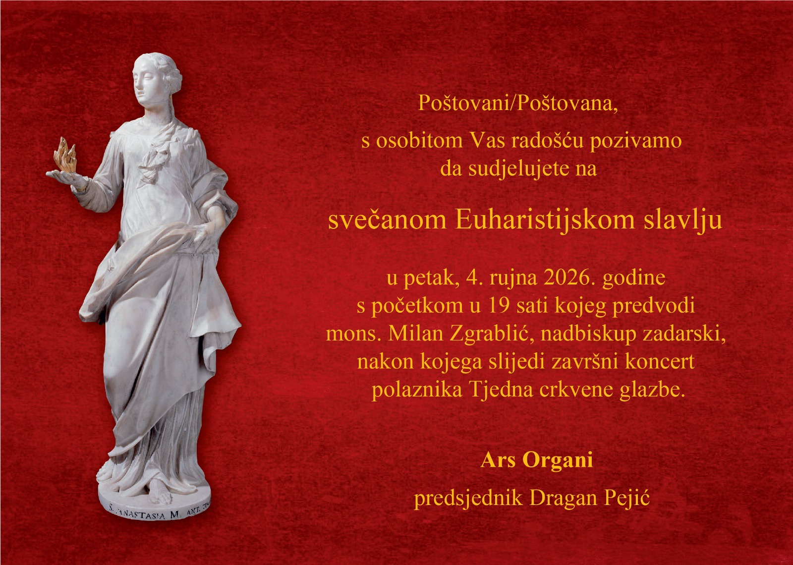 TJEDAN CRKVENE GLAZBE 2026. - MJESTO GDJE SE SUSREĆU GLAZBA, LITURGIJA I ZAJEDNIŠTVO Image