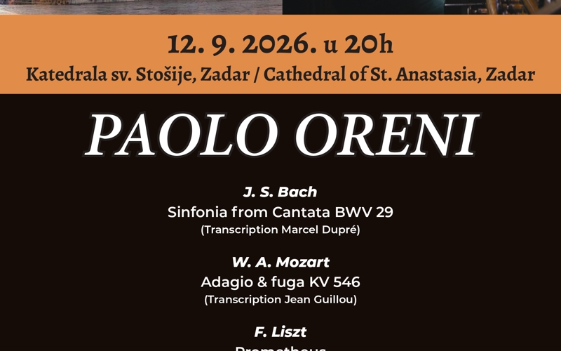 Gallery image for PAOLO ORENI: VIRTUOSITY AND IMPROVISATION IN THE CATHEDRAL OF ST ANASTASIA