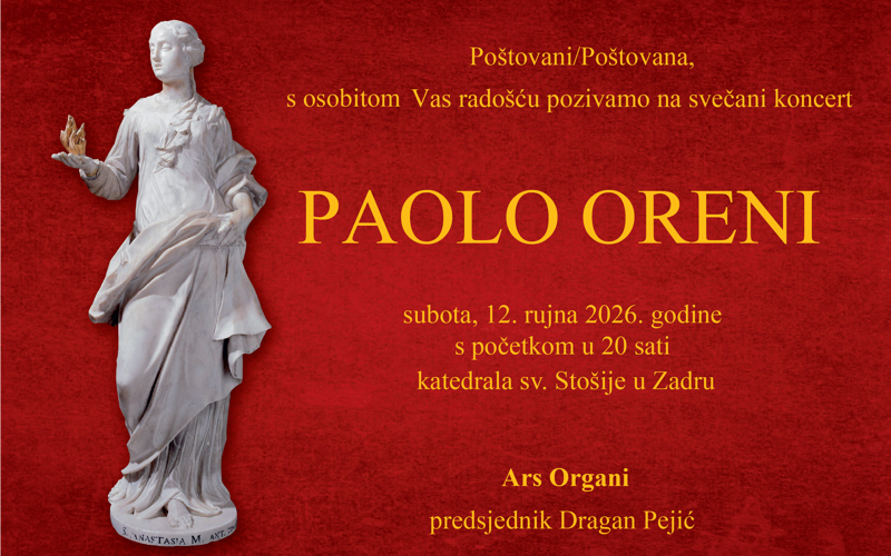 Gallery image for PAOLO ORENI: VIRTUOSITY AND IMPROVISATION IN THE CATHEDRAL OF ST ANASTASIA