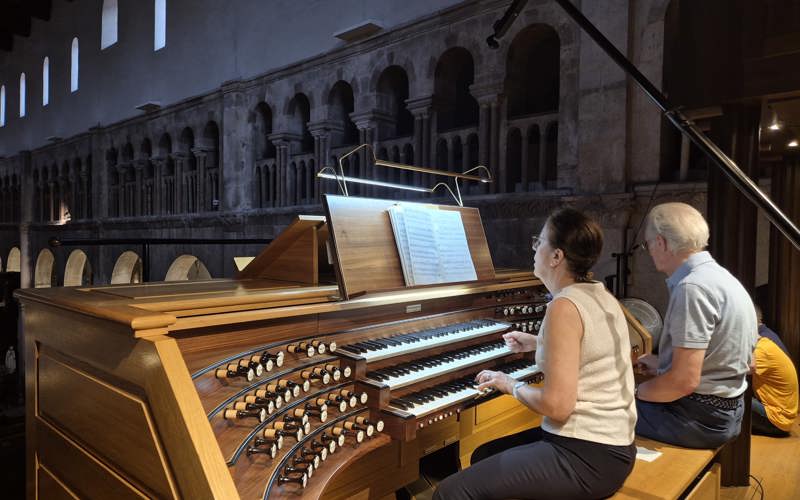 Gallery image for Sophie-Véronique Cauchefer-Choplin: Organist of the Great Organ of Saint-Sulpice Church in Paris Performed at St. Anastasia's Cathedral