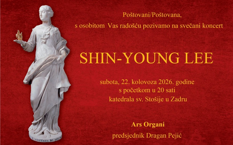Gallery image for SHIN-YOUNG LEE DELIGHTS THE AUDIENCE WITH A SOLO RECITAL AT ST. ANASTASIA’S CATHEDRAL IN ZADAR